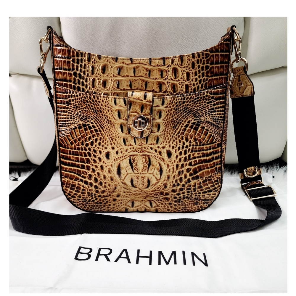 Like New! Brahmin Leia Convertible Melborne Crossbody w/dustbag
